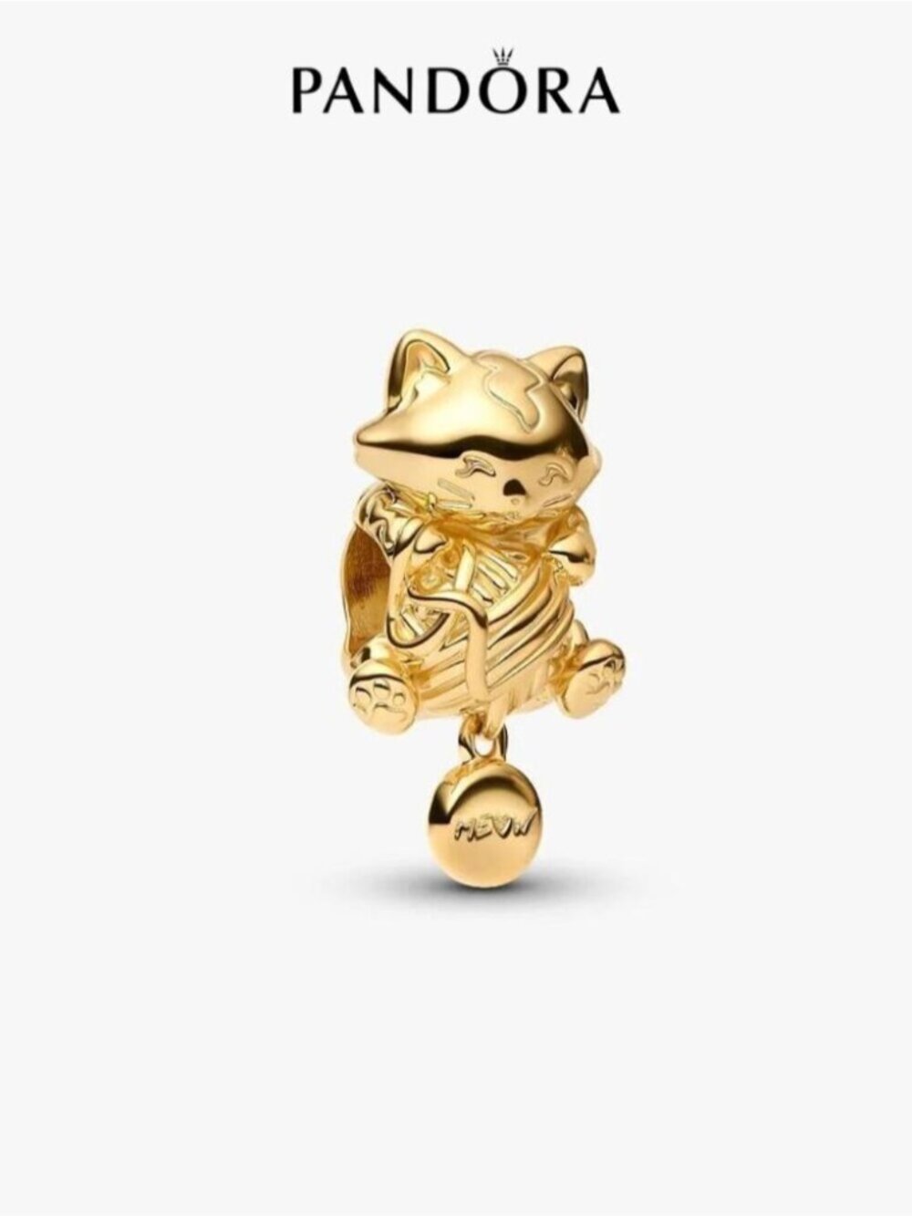Pandora Kitten & Yarn Ball Charm